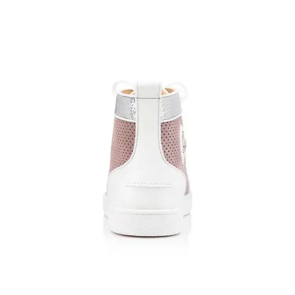Christian Louboutin Men Louis Orlato Flat Elegant Argento High Top Sneaker 45 12
